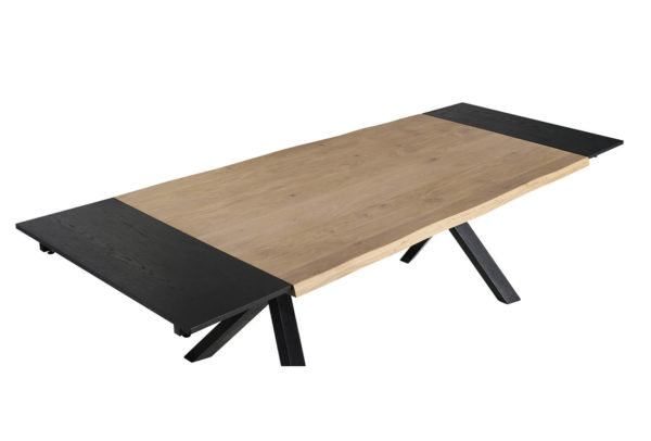 table pied metal allonge nomade p3 - Table Nomade - Quimper Brest